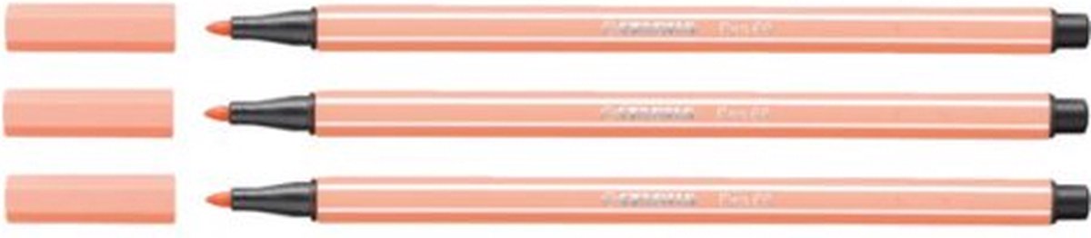 Viltstift STABILO Pen 68/26 apricot | 10 stuks